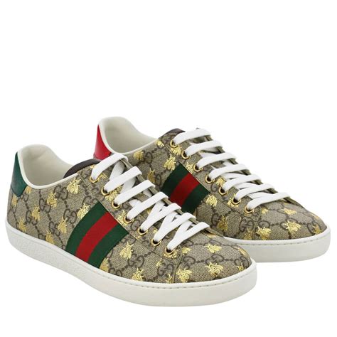 gucci women's new ace leather sneakers|Gucci ace gg suede sneakers.